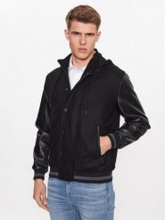 KARL LAGERFELD Kurtka przejściowa 505083 533799 Czarny Regular Fit. Czarne kurtki KARL LAGERFELD, m, bez wzorów, z wełny, bez kaptura. Za 1,509.00 zł.