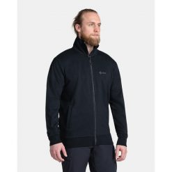 Męska bawełniana bluza Kilpi BOBBY-M. Czarne bluzy Kilpi, m, bez wzorów, z bawełny, bez kaptura. Za 189.67 zł.