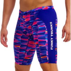 Spodenki do pływania Jammery Funky Trunks Warped Waves. Odzież kąpielowa Funky Trunks, m, bez wzorów, sportowe. Za 219.00 zł.
