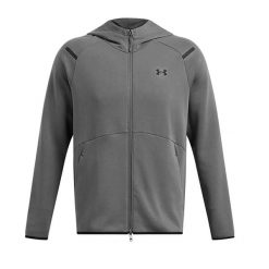 Bluza z kapturem z pełnym zamkiem błyskawicznym Under Armour Unstoppable Fleece. Czarne bluzy z kapturem Under Armour, xl, bez wzorów, z bawełny, z kapturem. Za 463.30 zł.