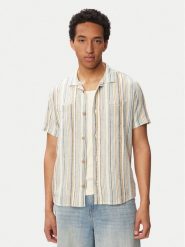 RVCA Koszula Exotica 23A041504 Kremowy Regular Fit. Białe koszule RVCA, m, bez wzorów, ze lnu, bez kołnierzyka, bez ramiączek. Za 319.99 zł.