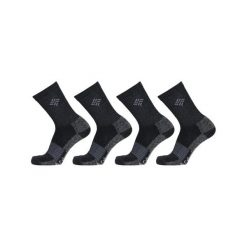 Skarpety męskie Columbia 4PP Moisture Control Basic Crew. Czarne skarpety Columbia, bez wzorów, z materiału. Za 109.00 zł.