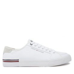 Tenisówki Tommy Hilfiger. Białe trampki Tommy Hilfiger, m, bez wzorów, bez zapięcia. Za 219.99 zł.