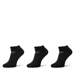 Zestaw 3 par niskich skarpet męskich Emporio Armani. Czarne skarpety Emporio Armani, bez wzorów. Za 89.99 zł.