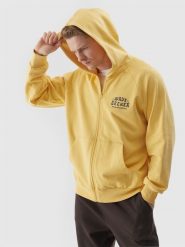 4F Bluza dresowa rozpinana z kapturem męska - żółta M. Żółte bluzy z kapturem 4F, m, bez wzorów, z bawełny, z kapturem. W wyprzedaży za 99.99 zł.