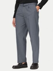 Calvin Klein Spodnie materiałowe LV04LF617G Szary Regular Fit. Szare spodnie materiałowe CALVIN KLEIN, m, bez wzorów, z bawełny. Za 529.99 zł.