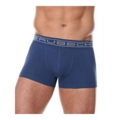 Bokserki męskie bawełniane Brubeck COMFORT COTTON. Niebieskie bokserki Brubeck, m, bez wzorów, z bawełny. Za 39.99 zł.
