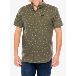 Koszula turystyczna męska Columbia Rapid Rivers Printed Short Sleeve Shirt. Zielone koszule Columbia, m, bez wzorów, bez kołnierzyka, bez ramiączek. Za 193.99 zł.