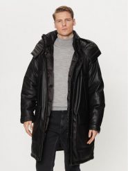 HUGO Kurtka z imitacji skóry Misian2441 50522494 Czarny Relaxed Fit. Czarne kurtki Hugo, m, bez wzorów, ze skóry, bez kaptura. Za 1,559.00 zł.