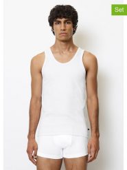 Marc O´Polo Podkoszulki (2 szt.) w kolorze białym rozmiar: XXL. Białe podkoszulki xxl, bez wzorów, bez ramiączek. Za 119.95 zł.