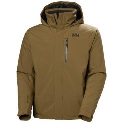 Kurtka narciarska Helly Hansen Crewser. Brązowe kurtki narciarskie i snowboardowe Helly Hansen, m, bez wzorów, narciarskie. Za 1,049.00 zł.