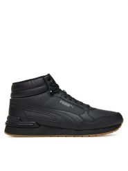 Puma Sneakersy St Runner V4 Mid 402893 02 Czarny. Czarne buty sportowe casual Puma, bez wzorów, ze skóry, bez zapięcia. Za 259.99 zł.