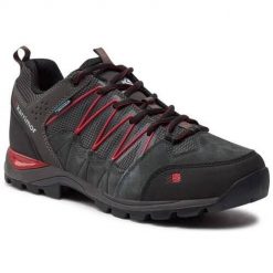 Buty trekkingowe męskie Karrimor Pinnacle Low. Czarne buty turystyczne Karrimor, bez wzorów, z gumy, bez zapięcia, trekkingowe. Za 296.99 zł.