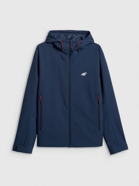 4F Kurtka przejściowa membrana 5000 męska - granatowa XL. Niebieskie kurtki 4F, m, bez wzorów, bez kaptura. Za 299.99 zł.
