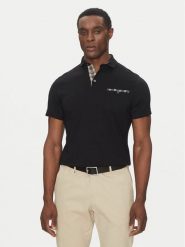 Barbour Polo Corpatch MML1071BK71 Czarny Tailored Fit. Czarne koszulki polo Barbour, m, bez wzorów, z bawełny, bez kołnierzyka, bez ramiączek. Za 219.99 zł.