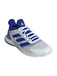 Adidas Buty "Adizero Ubersonic 4.1" w kolorze niebiesko-szarym do tenisa rozmiar: 43 1/3. Niebieskie buty treningowe Adidas, bez wzorów, z materiału, tenisowe. Za 278.45 zł.