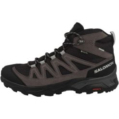 Buty trekkingowe męskie Salomon X Ultra Mid 4 Wide Gtx. Czarne buty trekkingowe Salomon, bez wzorów, z gore-texu, za kostkę, bez zapięcia, trekkingowe, gore-tex. Za 795.00 zł.