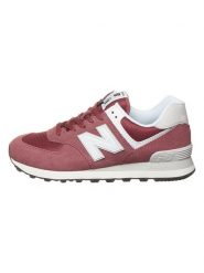 New Balance Skórzane sneakersy w kolorze czerwonym rozmiar: 44. Czerwone buty sportowe casual New Balance, z aplikacjami, ze skóry, bez zapięcia. Za 305.92 zł.