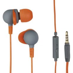 Słuchawki dokanałowe THOMSON EAR3245 Pomarańczowo-szary. Brązowe słuchawki dokanałowe THOMSON. Za 39.99 zł.