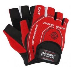 Rękawiczki na siłownię POWER SYSTEM Pro Grip Evo. Czerwone rękawiczki POWER SYSTEM, bez wzorów. Za 35.00 zł.