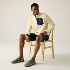 Męska bluza polarowa Frankie Half Zip. Białe bluzy z polaru Regatta, m, bez wzorów, z polaru, bez kaptura. Za 213.15 zł.