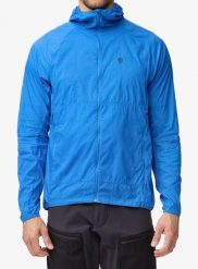 Kurtka przeciwwiatrowa Fjallraven Keb Latt Wind Jacket. Niebieskie kurtki Fjällräven, l, bez wzorów, z materiału, bez kaptura. Za 667.69 zł.