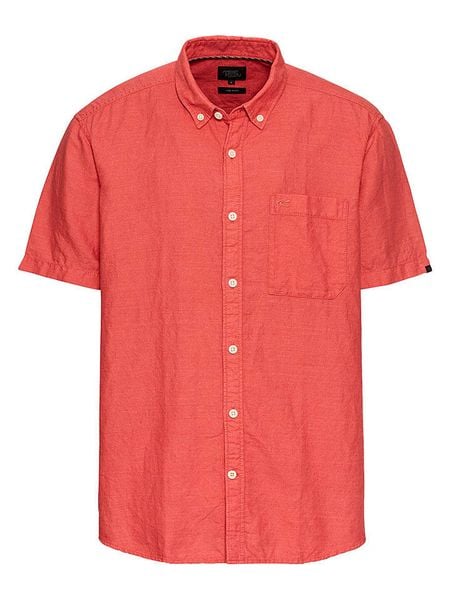 Camel Active Koszula - Regular fit - w kolorze czerwonym rozmiar: L. Czerwone koszule Camel Active, l, bez wzorów, bez kołnierzyka, bez ramiączek. Za 153.71 zł.