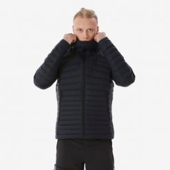 Kurtka trekkingowa męska puchowa Xplore. Niebieskie kurtki SIMOND, na zimę, l, bez wzorów, z bawełny, tenisowe. Za 289.99 zł.
