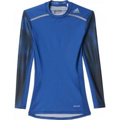 Adidas Koszulka męska z długim rękawem Techfit Chill Long Sleeve Tee niebieska r. S. Bluzki z długim rękawem marki Adidas. Za 120.49 zł.