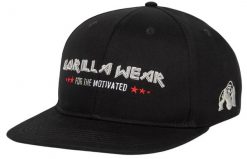 Wayne Snapback Czapka - Czarny. Czarne czapki z daszkiem GORILLA WEAR, bez wzorów, z bawełny. Za 170.00 zł.
