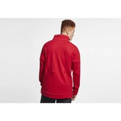 Bluza męska nike air jordan flight loop 1/4 zip gym red. Czerwone bluzy Nike, m, bez wzorów, bez kaptura. Za 349.00 zł.