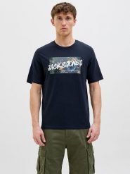 Jack & Jones Koszulka "Hawaii" w kolorze granatowym rozmiar: XXL. Niebieskie bezrękawniki Jack & Jones, xxl, bez wzorów, z bawełny, bez kołnierzyka, bez ramiączek. Za 48.45 zł.