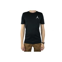 Koszulka sportowa męska Nike Air Jordan Jumpman Embroidered Tee. Czarne t-shirty sportowe Nike, bez wzorów, bez ramiączek. Za 219.00 zł.