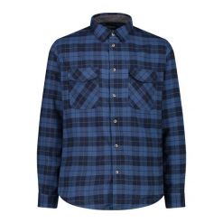 Koszula męska CMP. Niebieskie koszule CMP, m, bez wzorów, bez kołnierzyka, bez ramiączek. Za 249.99 zł.