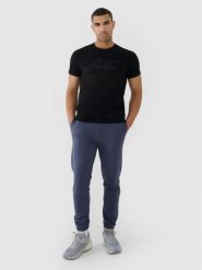 4F Spodnie dresowe joggery męskie - szare L. Szare joggery i bojówki 4F, l, bez wzorów, z bawełny, sportowe. Za 159.99 zł.