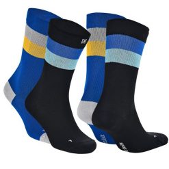 Lekkie skarpety kompresyjne sportowe z ochroną przed pęcherzami - Sevilla SC. Czarne skarpetki sportowe Norfolk, bez wzorów, z elastanu. Za 149.99 zł.