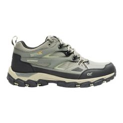 Męskie buty do chodzenia Holcombe Low III. Zielone buty turystyczne Regatta, bez wzorów, z materiału, bez zapięcia, trekkingowe. Za 286.00 zł.