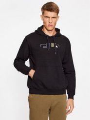 Fila Bluza FAM0511 Czarny Regular Fit. Czarne bluzy Fila, m, bez wzorów, z bawełny, bez kaptura. Za 179.99 zł.