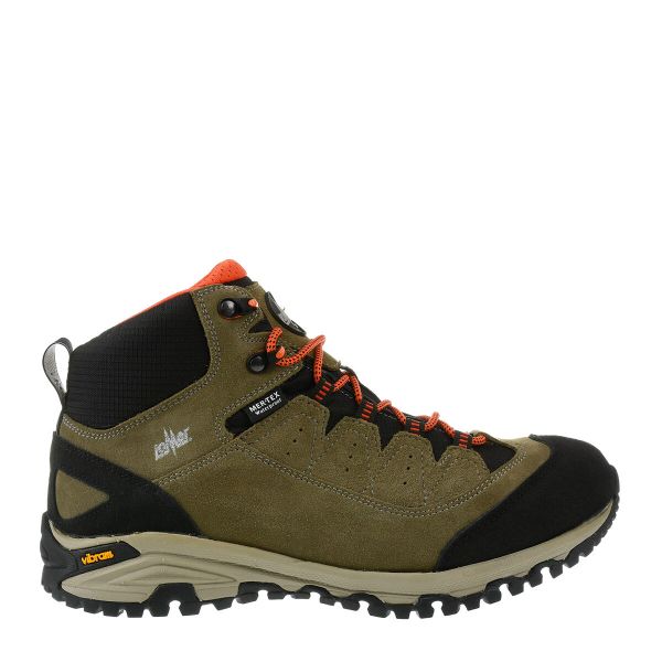 Buty trekkingowe męskie LOMER Sella High Mtx Suede. Zielone trekkingi LOMER, bez wzorów, bez zapięcia. W wyprzedaży za 479.99 zł.