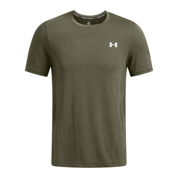 T-shirt Under Armour Vanish Seamless. Białe buty treningowe Under Armour, bez wzorów, z materiału, na fitness i siłownię. Za 211.15 zł.
