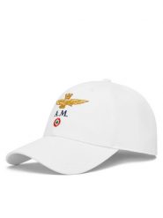 Aeronautica Militare Czapka z daszkiem 261HA1100UCT02848 Biały. Białe czapki z daszkiem Aeronautica Militare, bez wzorów, z bawełny. Za 189.99 zł.