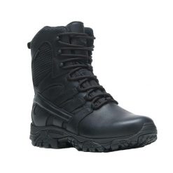 Męskie Skórzane Buty Turystyczne. Czarne buty turystyczne Merrell, bez wzorów, z koronki, bez zapięcia, trekkingowe. Za 921.99 zł.