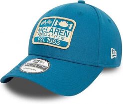 Czapka Mclaren 9FORTY Graphic Patch Turkusowa. Niebieskie czapki z daszkiem Coqui, z aplikacjami, z bawełny. Za 185.99 zł.