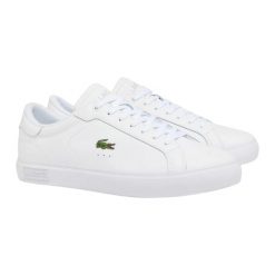 Tenisówki Lacoste Model Powercourt Kolor Biały. Białe trampki LACOSTE, m, bez wzorów, bez zapięcia. Za 353.30 zł.