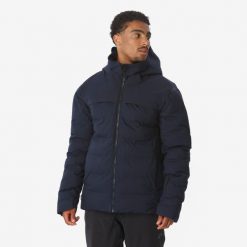 Kurtka narciarska męska Quechua 500 Warm. Niebieskie bielizna termoaktywna WED'ZE, na zimę, l, bez wzorów, z materiału, bez ramiączek, narciarskie. Za 499.99 zł.