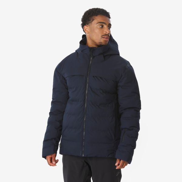 Kurtka narciarska męska Quechua 500 Warm. Niebieskie bielizna termoaktywna WED'ZE, na zimę, l, bez wzorów, z materiału, bez ramiączek, narciarskie. Za 499.99 zł.