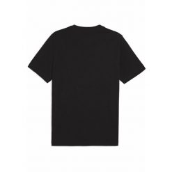 Męska koszulka Graphics Moto Sport PUMA Black. Czarne t-shirty sportowe Puma, bez wzorów, z gumy, bez ramiączek, na fitness i siłownię. W wyprzedaży za 89.00 zł.