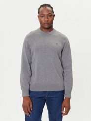 Calvin Klein Jeans Sweter LV04RC309G Szary Regular Fit. Szare swetry rozpinane Calvin Klein Jeans, m, bez wzorów, z bawełny, bez kołnierzyka, bez ramiączek. Za 329.99 zł.