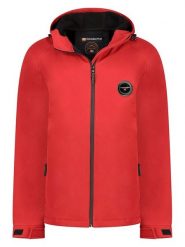 Canadian Peak Kurtka softshellowa "Tamigoglasseak" w kolorze czerwonym rozmiar: S. Czerwone kurtki outdoor i hardshell Canadian Peak, s, bez wzorów, z materiału, bez kaptura. Za 145.26 zł.