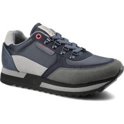 Granatowe Sneakersy Męskie Cross Jeans Modne Buty. Niebieskie buty sportowe casual Cross Jeans, bez wzorów, z jeansu, bez zapięcia. Za 159.00 zł.